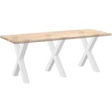  Noge za blagovaonski stol u obliku slova X, 3 kom, bijele, 70 x (72-73) cm, čelik | shoptok.hr