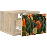  Wall-mounted noćni ormarić ZAANDAM Hrast sonoma 36 x 33 x 25 cm - Hrast sonoma Print šume 1 | shoptok.hr
