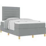  s opruga kutije Svijetlo siva 120 x 200 cm tkanina | shoptok.hr