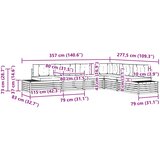  7 pcs Set vanjskih sofa Bijela | Eponuda.ba