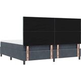 Krevet s opruga kutije Tamno siva 200 x 200 cm Baršun | shoptok.hr