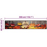  Tepih perivi s jesenskim uzorkom 60x300 cm baršunasti | shoptok.hr