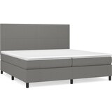 Maison Chic Box spring postelja - Vzmetna postelja z vzmetnico temno siva 200x200 cm blago SL19352, (21894104) | Shoptok.si