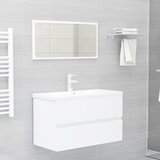 Ormarić za umivaonik bijeli 80 x 38,5 x 45 cm konstruirano drvo | shoptok.hr