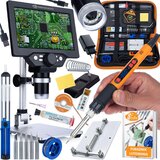 Rosfix Nanozoom AX1200 LCD Mikroskop 7" Za Elektroniko | 12MP, 1200x Zoom, Full HD, LED, USB, Microsd, Alu Statív, (5000212281) Cene