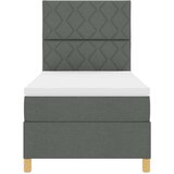  Krevet s opruga kutije Tamno siva 90 x 190 cm tkanina | shoptok.hr