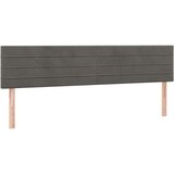  Posteljno vzglavje 2 kosa temno siv 100x5x78/88 cm žamet, (20735912) | Shoptok.si