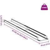  Rampu za invalidska kolica 270 kg 2 pcs Crna 152 x 19 x 5,5 cm | shoptok.hr