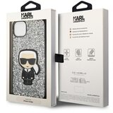 Karl Lagerfeld Trdo ohišje za Apple iPhone 14 Glitter Flakes Ikonik, Srebrna, (21244225) | Shoptok.si