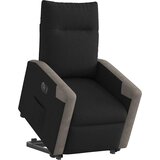  Električni naslonjač na podizanje od tkanine crni | shoptok.hr