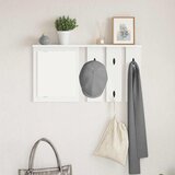  Vješalica za kapute na zidu s policom Bijelo 85 x 10 x 45 cm | shoptok.hr