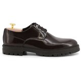 Duca di Morrone Nizki čevlji Italo - Leather Burgun Rdeča Cene