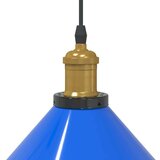 vidaXL Visilica podesiva po visini E27 sjaj tamnoplava Ø 22 cm metal | shoptok.hr