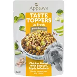 Applaws Varčno pakiranje Taste Toppers vrečke v bujonu 24 x 85 g - Piščanec z brokolijem, jabolkom & kvinojo