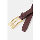 Victoria Beckham Usnjen pas ženski, bordo barva, B425AAC007031A | Shoptok.si