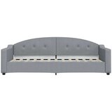 vidaXL Raztegljiva postelja svetlo siva 80x200 cm blago | Shoptok.si