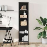vidaXL Ormarić za knjige crni 40x35x170,5 cm konstruirano drvo | shoptok.hr