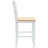  Trpezarijske stolice 2 pcs Bijelo 40 x 47 5 x 99 5 cm - bijela i prirodna | shoptok.hr