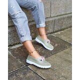 Resti Khaki women's fabric moccasins with crystals Fezens | shoptok.hr