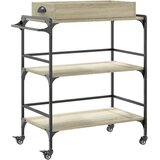  Kuhinjska kolica boja hrasta 81,5x41x92,5 cm konstruirano drvo | shoptok.hr