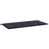  Jastuk za vrtnu klupu crni karirani 100x50x3 cm tkanina Oxford | shoptok.hr