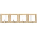  Vrata za pse s postoljem 4 pcs Hrast sonoma 60 x 60 cm | shoptok.hr