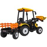 Traktor na akumulator s prikolicom MEGA D68 - žuti | Shoptok.si