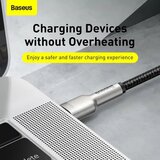 Baseus kabel Type-C na Type-C PD100W Power Delivery Cafule kovinski kabel 1 meter črn | Shoptok.si