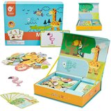 Classic World magnetna slagalica: Životinje, tabla s kockama, puzzle za pamćenje, 60 el. | shoptok.hr
