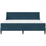  Okvir kreveta s madracem s madracem Plava 200 x 200 cm Baršun | shoptok.hr