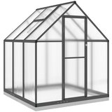 Furnova Rastlinjak z okvirjem antracit 169x169x202 cm aluminij, (21948437) | Shoptok.si