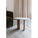 White Label Stranska mizica z marmorno mizno ploščo 37x56 cm Tanda – | Shoptok.si