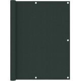 vidaXL Balkonsko platno temno zeleno 120x600 cm oksford blag | Shoptok.si