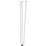  Ukosne noge za konzolne stoliće za konzolni stolić 4 kom. Bijele 72 cm Puni čelik | shoptok.hr