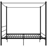  Okvir za krevet s nadstrešnicom crni metalni 180 x 200 cm | Eponuda.com