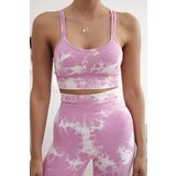 Kesi Włoski Fitness set top + push up leggings light pink + ecru | Shoptok.si