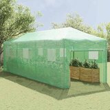  Staklenik s sklopivim okvirom Zelena 290 x 870 x 315 cm Željezo | shoptok.hr