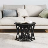  Ugolni bočni stol 3 pcs Crni hrast Inženjerska drva i čelik | shoptok.hr