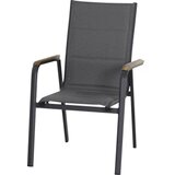 Siena Garden Tesoro N40078 vrtna stolica aluminij, tikovina antracitna (matirana) boja, siva, prirodna | Eponuda.ba