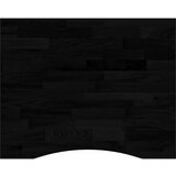 vidaXL Mizna plošča temno rjava 100x80x2,5 cm trdna hrastovina | Shoptok.si