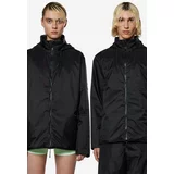 Rains Jakna Fuse Jacket za žene, boja: crna, za prijelazno razdoblje, oversize, 15400-BLACK.