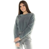 Leone 1947 Puloverji Woman Crop Sweater Leisure Siva Cene