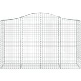  Lučne gabionske košare 12kom 200x50x120/140cm pocinčano željezo | shoptok.hr