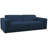 Scandic Temno modra sedežna garnitura iz tkanine bouclé 228 cm Roxy – | Shoptok.si
