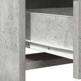  3-delni set toaletne mize betonsko siva inženirski les | Shoptok.si