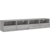  Zidni TV ormarići 2 kom siva boja hrasta 80 x 30 x 30 cm drveni | Eponuda.ba