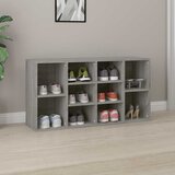  Klupa za cipele boja hrasta 103x30x55 cm konstruirano drvo Siva Cijene