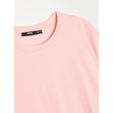 Sinsay Pamučna bluza s čipkastim obrubom i asimetričnim rubom | shoptok.hr
