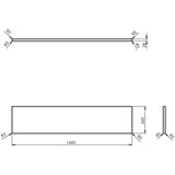 Sapho Pult omarice za umivalnik iz masivnega hrasta v naravni barvi 160x36 cm Woody – | Shoptok.si