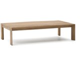 Kave Home Vrtna klubska mizica iz masivne akacije 82,5x140 cm Ambra – | Shoptok.si